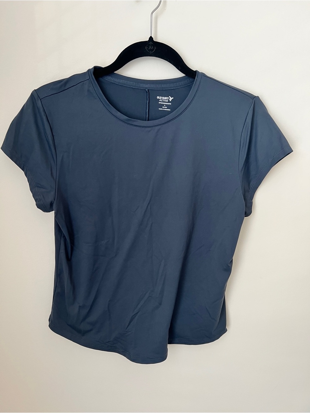 Old Navy Studio Smooth Crew Neck Tee in Navy Blue size L